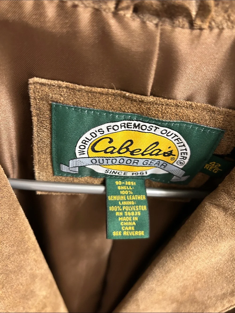 Cabela's Tan Brown Suede Sport Coat